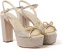 Miu 115mm crystal-embellished platform sandals Neutrals - Thumbnail 2