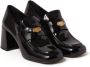 Miu 65mm leather penny loafers Black - Thumbnail 2