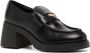 Miu 70mm leather penny loafers Black - Thumbnail 2