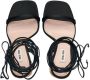 Miu ankle tie-fastening glitter sandals Black - Thumbnail 4