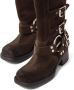 Miu buckle-detail block-heel boots Brown - Thumbnail 3