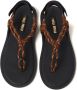 Miu cord-strap leather sandals Brown - Thumbnail 4