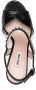 Miu crystal-embellished embossed sandals Black - Thumbnail 4