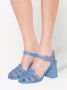 Miu EVA ankle strap 85mm sandals Blue - Thumbnail 5