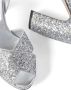Miu glitter-detailed block-heel sandals Silver - Thumbnail 3