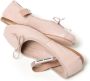 Miu leather ballerina shoes Pink - Thumbnail 4