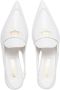 Miu leather penny 45mm loafers White - Thumbnail 4