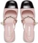 Miu leather slingback pumps Pink - Thumbnail 4