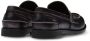 Miu logo-plaque leather loafers Black - Thumbnail 3