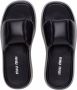 Miu padded leather sandals Black - Thumbnail 4