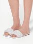 Miu padded quilted flat sandals White - Thumbnail 5