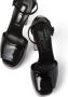 Miu 135mm patent-leather platform sandals Black - Thumbnail 3