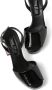 Miu patent-leather platform sandals Black - Thumbnail 3
