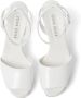 Miu patent-leather platform sandals White - Thumbnail 3