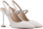 Miu satin sling-back 105mm pumps White - Thumbnail 2