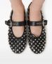 Miu studded leather ballerina shoes Black - Thumbnail 5