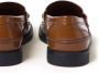 Miu two-tone leather penny loafers Brown - Thumbnail 3