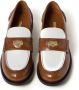 Miu two-tone leather penny loafers Brown - Thumbnail 4