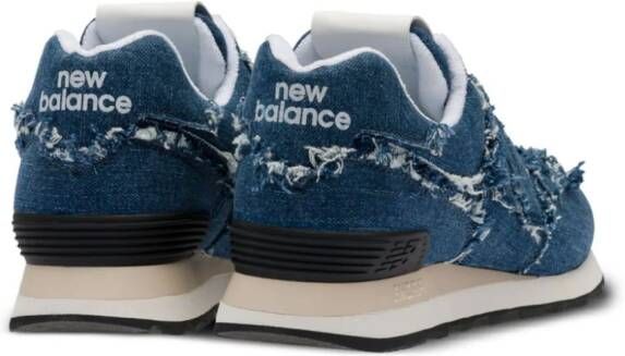 Miu x New Balance 574 denim sneakers Blue
