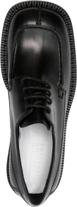 MM6 Maison Margiela 50mm leather derby shoes Black