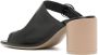 MM6 Maison Margiela 70mm leather mule sandals Black - Thumbnail 2