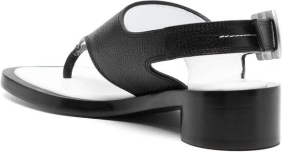 MM6 Maison Margiela Anatomic 35mm leather sandals Black
