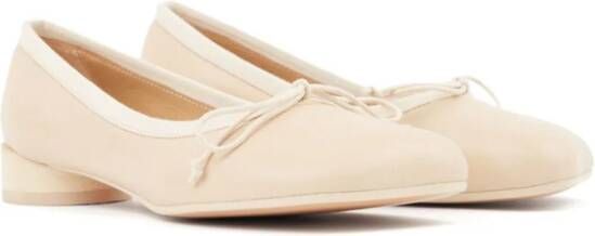 MM6 Maison Margiela Anatomic leather ballerina shoes Neutrals