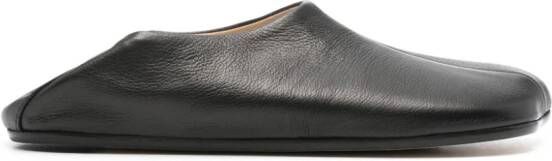 MM6 Maison Margiela Anatomic leather slippers Black
