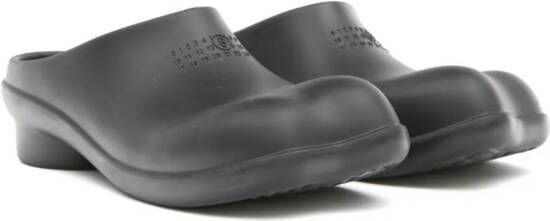 MM6 Maison Margiela Anatomic numbers-motif slippers Black