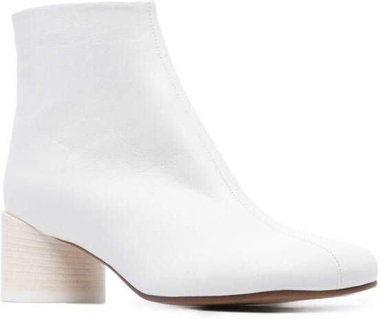 MM6 Maison Margiela Anatomic 45mm ankle boots White