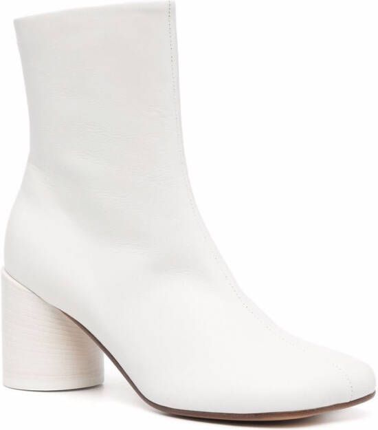 MM6 Maison Margiela Anatomic 70mm ankle boots White