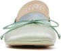 MM6 Maison Margiela Atomic satin ballerina shoes Green - Thumbnail 4