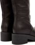 MM6 Maison Margiela Biker knee-high leather boots Black - Thumbnail 4