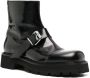 MM6 Maison Margiela buckled leather ankle boots Black - Thumbnail 2