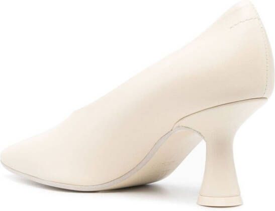 MM6 Maison Margiela calf-leather cone heels Neutrals