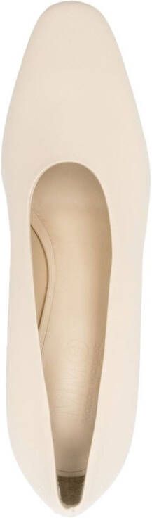 MM6 Maison Margiela calf-leather cone heels Neutrals