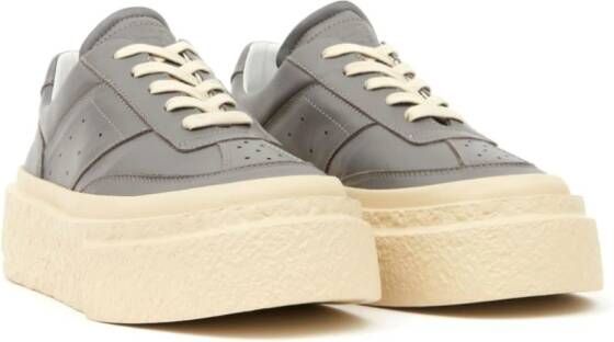 MM6 Maison Margiela Gambetta leather sneakers Grey