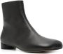 MM6 Maison Margiela grained leather boots Black - Thumbnail 2