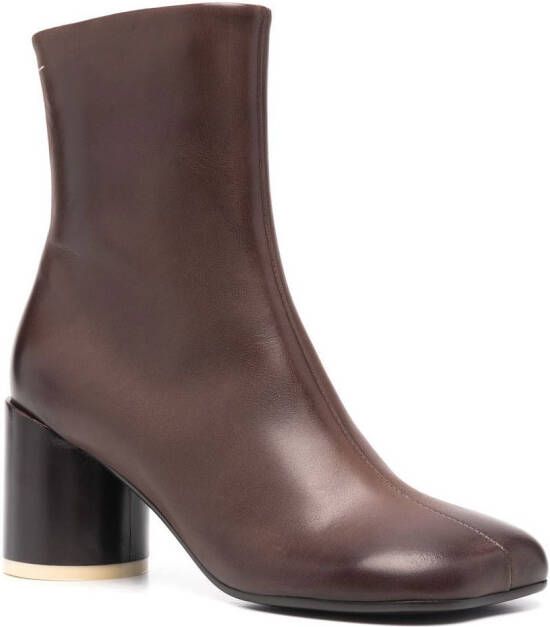 MM6 Maison Margiela Anatomic 70mm ankle boots Brown