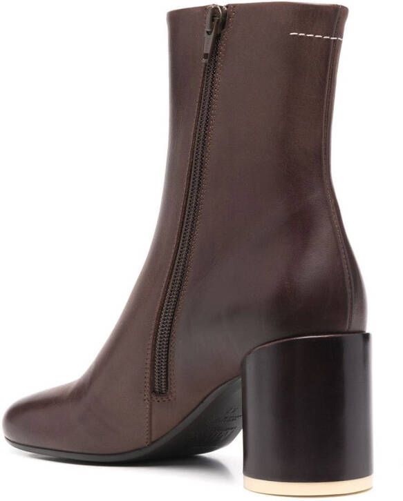 MM6 Maison Margiela Anatomic 70mm ankle boots Brown