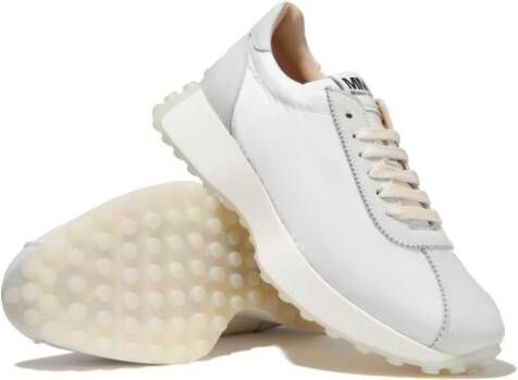 MM6 Maison Margiela Kids leather lace-up sneakers White