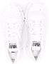 MM6 Maison Margiela Kids leather low-top trainers White - Thumbnail 3