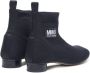 MM6 Maison Margiela Kids logo-patch ankle boots Black - Thumbnail 3