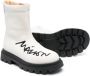 MM6 Maison Margiela Kids logo-print 35mm ankle boots White - Thumbnail 2