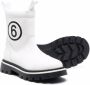 MM6 Maison Margiela Kids logo-print ankle boots White - Thumbnail 2
