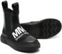 MM6 Maison Margiela Kids logo-print Chelsea boots Black - Thumbnail 2