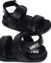 MM6 Maison Margiela Kids logo-print double-strap design sandals Black - Thumbnail 4