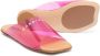 MM6 Maison Margiela Kids logo-print transparent sandals Pink - Thumbnail 2