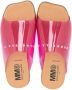 MM6 Maison Margiela Kids logo-print transparent sandals Pink - Thumbnail 3