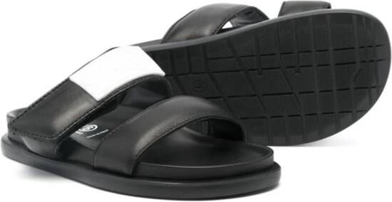 MM6 Maison Margiela Kids numbers-motif sandals Black